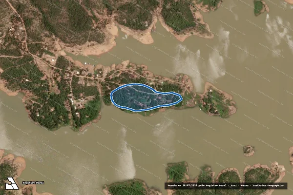 Imagem de satélite de FAZENDA BARROSO - QUINHÃO Nº 49 - Gleba 02 em Uruaçu - GO