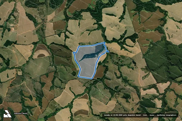 Imagem de satélite de Fazenda São João - Parte 1 em Itaú de Minas - MG