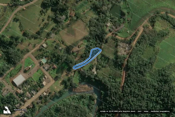 Imagem de satélite de Parte do lote rural de terras n° 508  - Parte 1 em Seara - SC