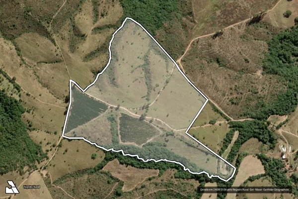 Imagem de satélite de FAZENDA SÃO BERNARDO E SÃO JOSÉ DOS FOLHADOS - Parte 2 em Patrocínio - MG