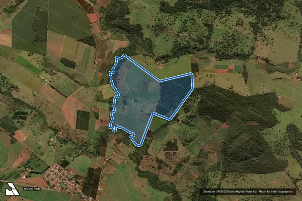 Imagem de satélite de FAZENDA BARRA GRANDE - Parte 1 em Anápolis - GO