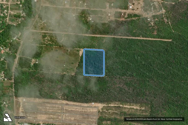 Imagem de satélite de Sítio Palmeira I ? Lote 04 - Parcela 1 em Cantá - RR