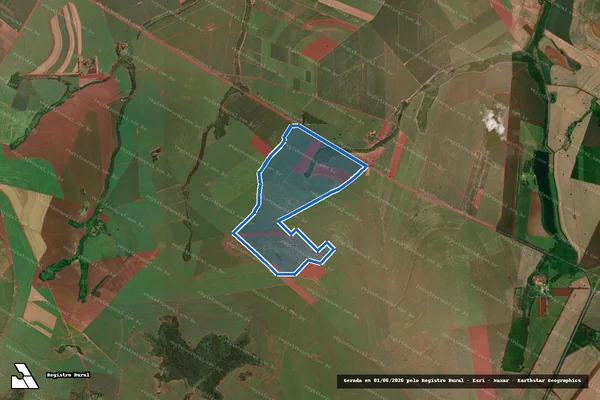 Imagem de satélite de FAZENDA CABECEIRINHA - TRANSCRIÇÃO N° 42.225 - GLA em Guatapará - SP