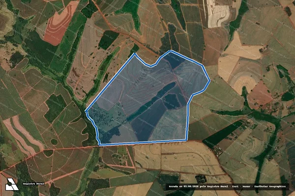 Imagem de satélite de FAZENDA ASTURIAS - MAT-14536 em Orindiúva - SP
