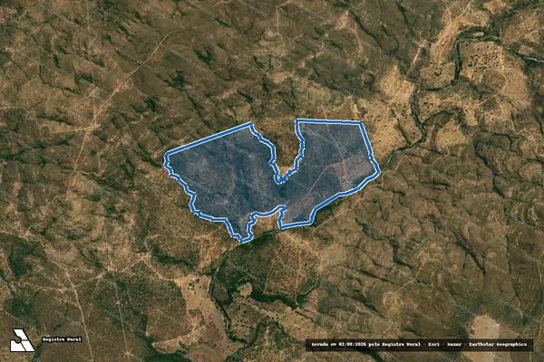 Imagem de satélite de FAZENDA CAPIM PUBO, Lugar CAPÃO DA CASCA - Gleba 02 em Formoso - MG