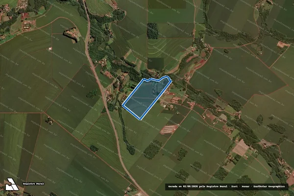 Imagem de satélite de Lote Rural Nº 101-B, 6º Per. do Imóvel Lopeí - Parcela 1 em Cascavel - PR