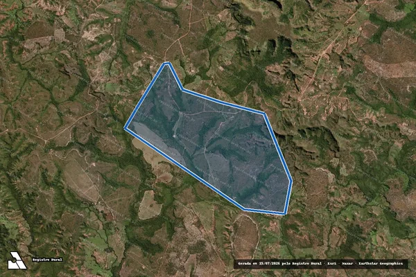 Imagem de satélite de FAZENDA JR II LOTE 64 - (REMANESCENTE) LOTEAMENTO PACIÊNCIA - Parte 1 em Recursolândia - TO