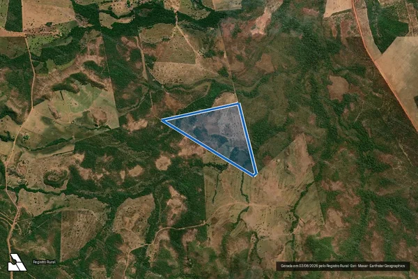 Imagem de satélite de LOTE 46 ? PROJETO DE ASSENTAMENTO RONCADOR ? ÁREA C - Parte 1 em Serra Nova Dourada - MT