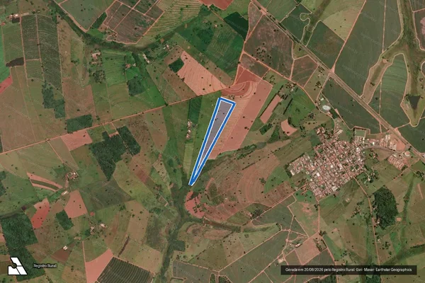 Imagem de satélite de SÍTIO SÃO SEBASTIÃO - GLEBA K em Guarani d'Oeste - SP