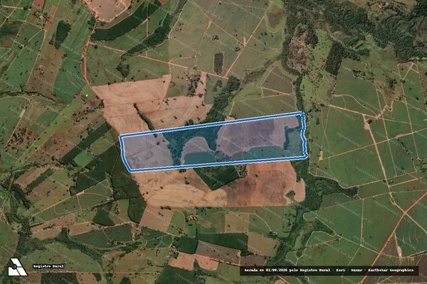 Imagem de satélite de FAZENDA IMPERIAL - Parte 1 em Nhandeara - SP