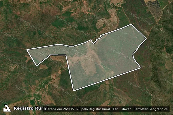 Imagem de satélite de FAZENDA TABULEIRO BONITO - Parte 1 em Mirador - MA