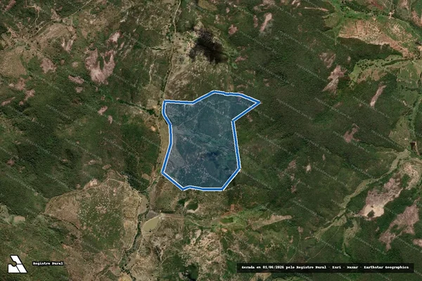Imagem de satélite de FAZENDA HORIZONTE - Parcela 1 em Cachoeira de Pajeú - MG