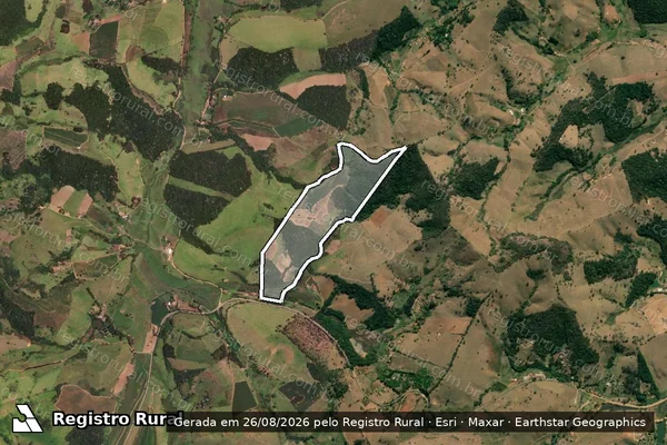 Imagem de satélite de FAZENDA SEDE - Parte 1 em Brazópolis - MG