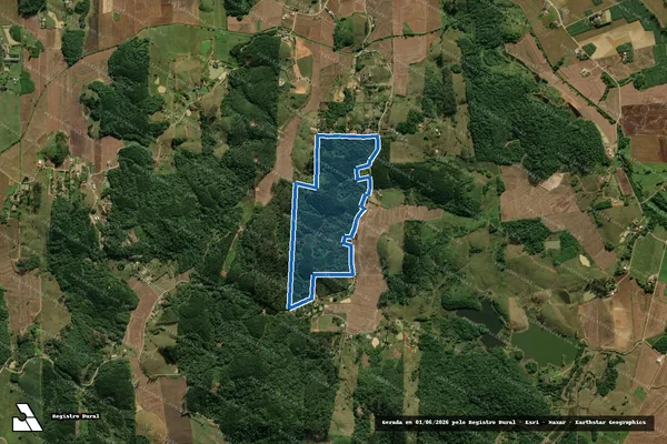Imagem de satélite de JUQUILHO - Parte 1 em Guaramirim - SC