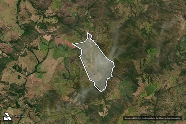 Imagem de satélite de FAZENDA CARRASCANA - Matrícula 2190; 1656; 767 em Varjão - GO