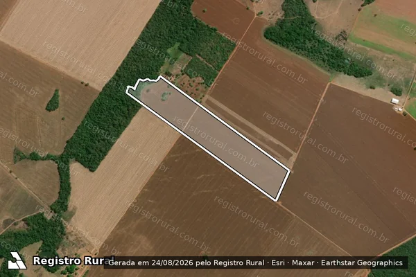 Imagem de satélite de Fazenda Novo Socorro - Lote 6 em Brejinho de Nazaré - TO