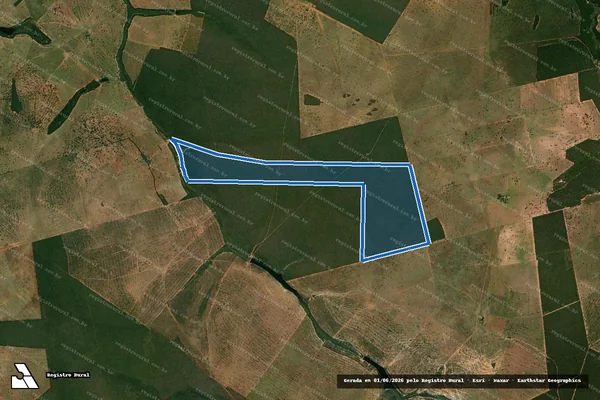 Imagem de satélite de Fazenda União 3 e 5 - Parcela 1 em Figueirão - MS