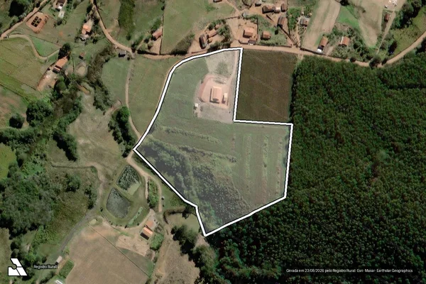 Imagem de satélite de CHACARA CAMPESTRE - Parcela 1 em Pedra Bela - SP