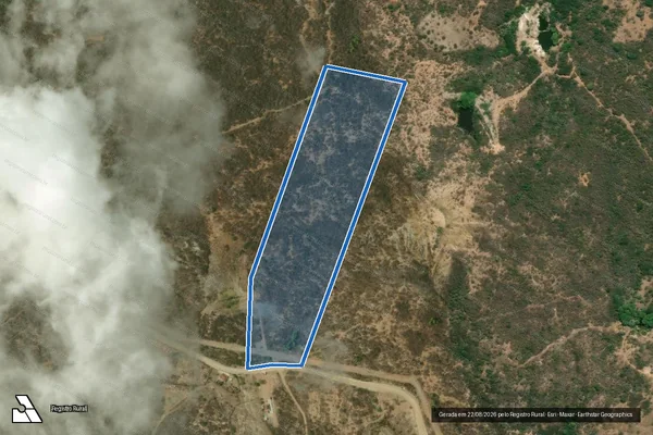 Imagem de satélite de FAZENDA CACHOEIRA DO SACO - GLEBA 05 em Pedra Lavrada - PB