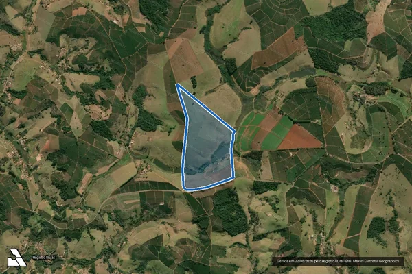 Imagem de satélite de FAZENDA FIORELA - Parcela 1 em Botelhos - MG