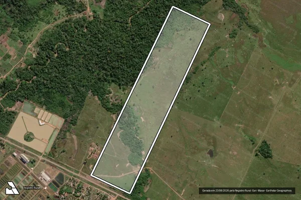 Imagem de satélite de Lote 03 ? Colônia Quatro Irmãos ? PAD Pedro Peixoto ? Gleba A - Parcela Unica em Senador Guiomard - AC
