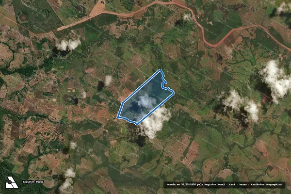 Imagem de satélite de FAZENDA DA BARRA - PARTE 1 em Trombas - GO