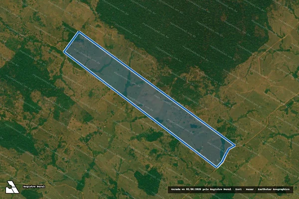 Imagem de satélite de FAZENDA CASTANHEIRA em Jaru - RO