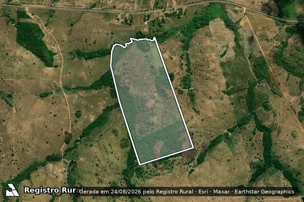 Imagem de satélite de Fazenda Canaã-Parte Lote 07 - Loteamento Boa Esperança - Parte 01 em Arapoema - TO
