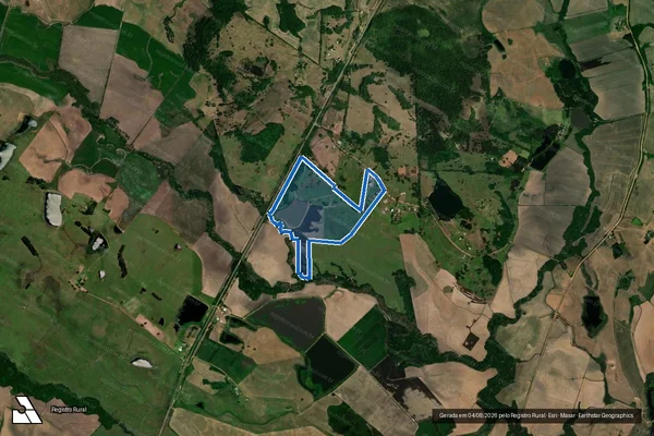 Imagem de satélite de Chácara da Casa - Gleba 2 em Mata - RS