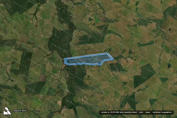 Imagem de satélite de Fazenda São João - Parte 1 em Nioaque - MS