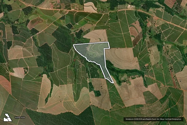 Imagem de satélite de Sítio São Luis - Parcela 01 em Novo Horizonte - SP