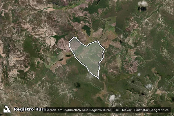 Imagem de satélite de Fazenda São Joaquim - PARCELA 01 em Araçuaí - MG