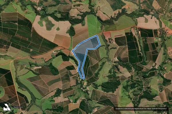 Imagem de satélite de FAZENDA SÃO SEBASTIÃO - GLEBA 17 em Três Pontas - MG
