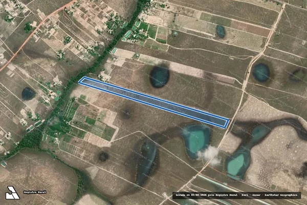 Imagem de satélite de Sítio do Campelo ? Lote 124 - Parte 1 em Boa Vista - RR
