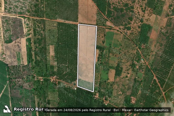 Imagem de satélite de SITIO VARZINHA - Area C em Touros - RN