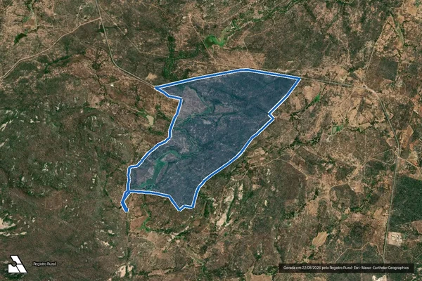 Imagem de satélite de FAVELA - Favela Gleba 1 em Pedra Lavrada - PB