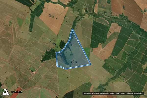 Imagem de satélite de Estância Carolina I e V - Estancia Carolina I ? Matr. 12.333 em São Pedro do Turvo - SP