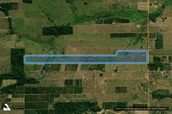 Imagem de satélite de LOTE 164-B ? GLEBA 15 ? SETOR ZEFERINO - Sitio Sao Miguel em Nova Brasilândia D'Oeste - RO