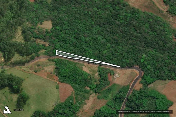 Imagem de satélite de Parte do Lote Rural N°26 - Parte 1 em São Miguel do Oeste - SC