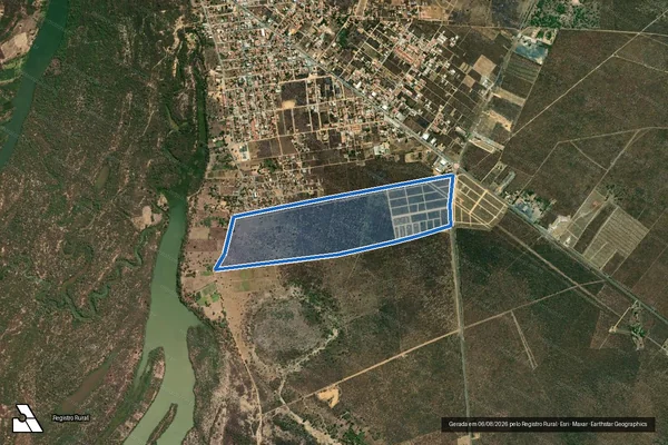 Imagem de satélite de Fazenda Lagoa Grande - Parte 2 em Bom Jesus da Lapa - BA