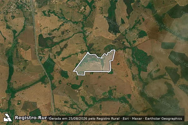 Imagem de satélite de Fazenda Dourados  - Parcela 1 em Professor Jamil - GO