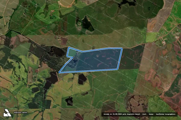 Imagem de satélite de Agropecuária Coxilha Bonita em Cachoeira do Sul - RS