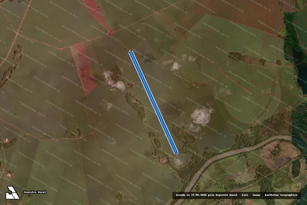 Imagem de satélite de FAZENDA BOA SORTE - GLEBA - 02 em Turvelândia - GO