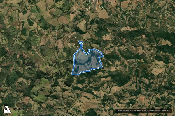 Imagem de satélite de FAZENDA SANTO ANTONIO - Parte 1 em Botelhos - MG
