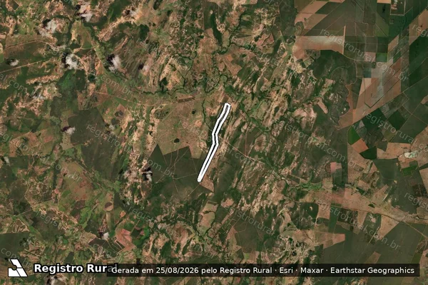 Imagem de satélite de FAZENDA TAMBORIL  - Gleba 02 em Coração de Jesus - MG