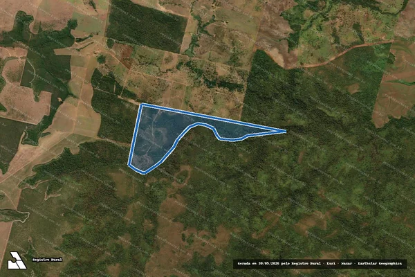 Imagem de satélite de Fazenda Santa Maria - Fazenda Santa Maria em Ribeirão Cascalheira - MT