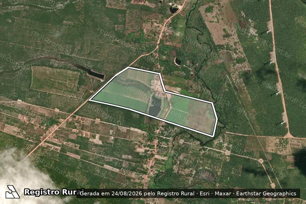 Imagem de satélite de FAZENDA GEVAN BARBOSA  - Parte 1 em Trairi - CE