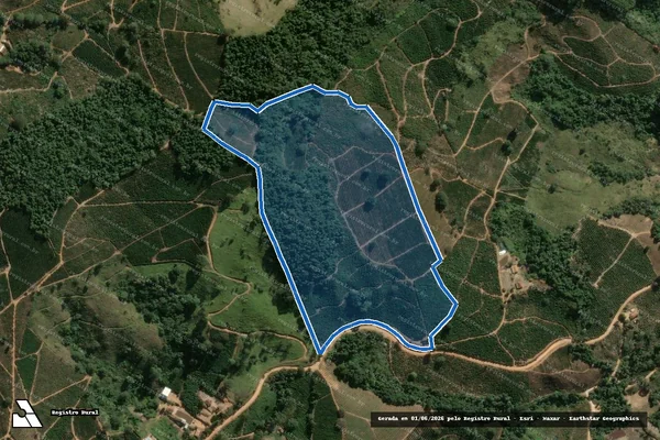 Imagem de satélite de Sítio Ouro Verde - Parcela 1 em Divinolândia - SP