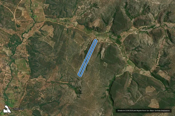 Imagem de satélite de FAZENDA PERI PERI - Parte 1 em Rio Pardo de Minas - MG