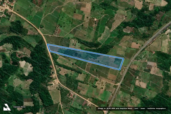 Imagem de satélite de LOTE 17 P.A PRIMEIRO DE MARÇO - Parte 1 em Pitimbu - PB